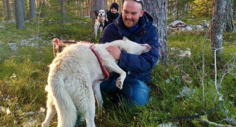 Honden uitlaten en knuffelen